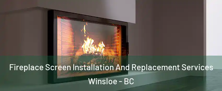 Fireplace Screen Installation And Replacement Services Winsloe - BC
