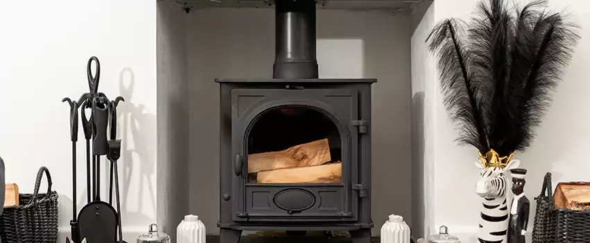 Thelin Hearth Products Providence Pellet Insert Fireplace Installation in Victoria, BC