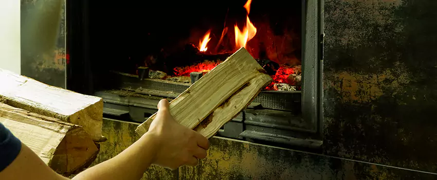 Wood Stove Heat Resistant Wall Repair in Victoria, British Columbia