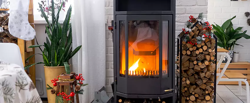 Thelin Hearth Products Direct Vent Gas Stove Fireplace Inspection in Victoria, BC